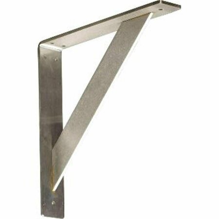 DWELLINGDESIGNS Traditional Bracket - Stainless Steel - 2 in. W x 12 in. D x 12 in. H DW2956810